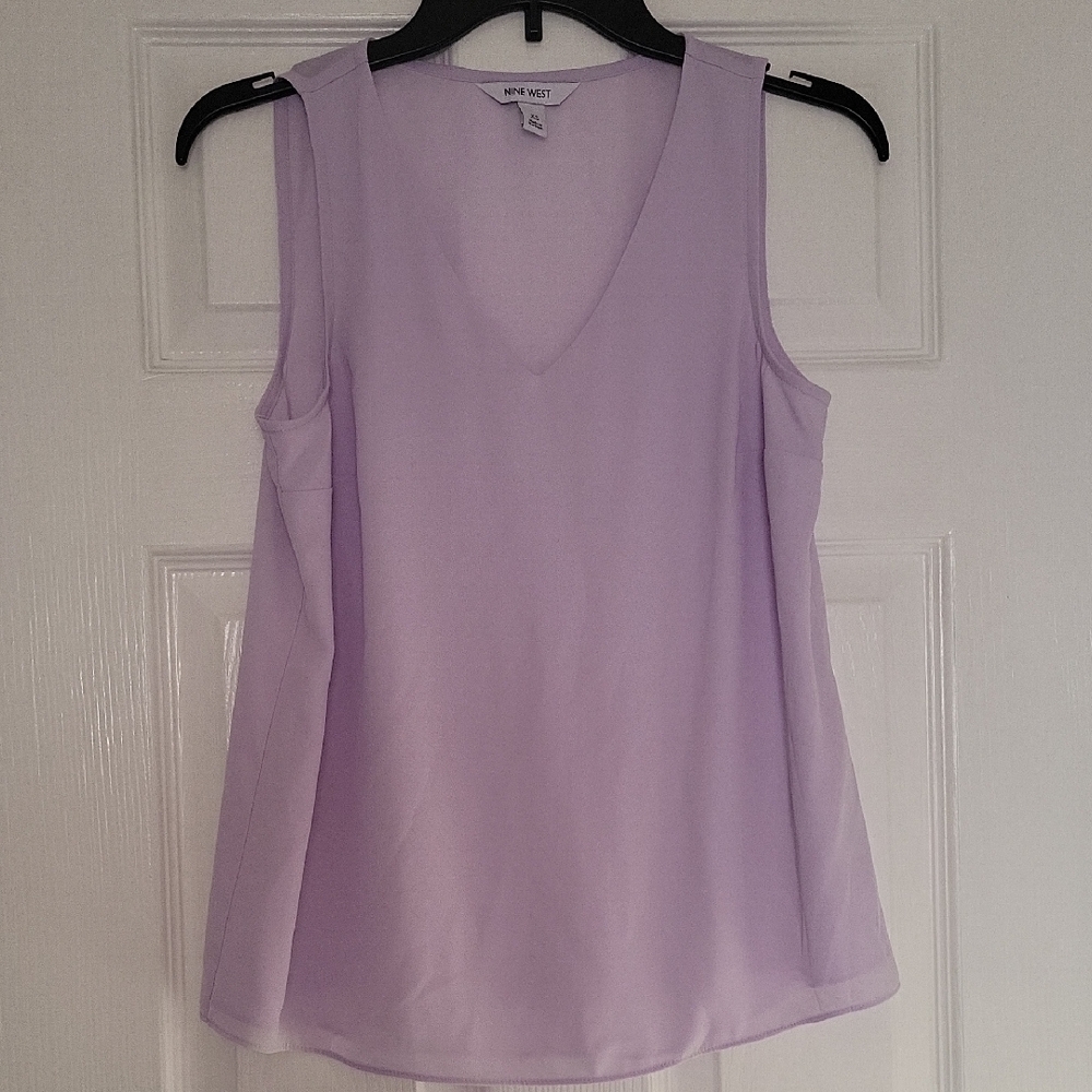 Nine West Purple Sleeveless Tank Top